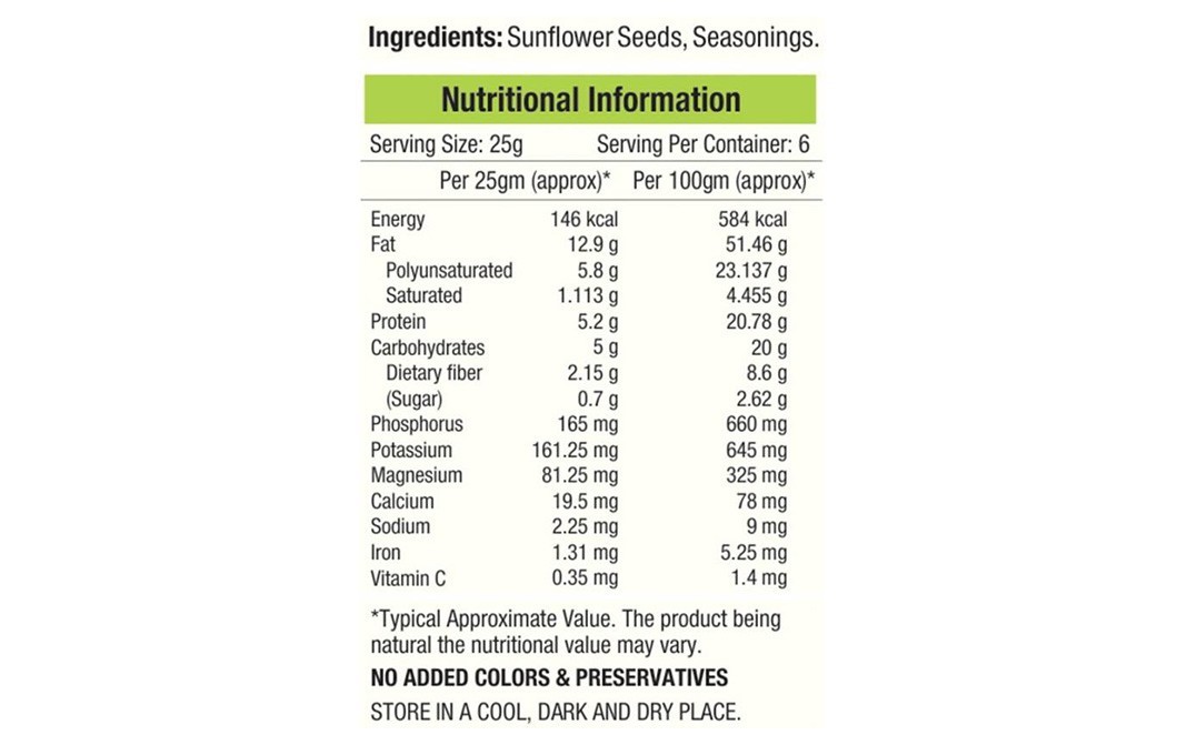 NourishVitals Barbeque Sunflower Roasted Seeds   Jar  150 grams